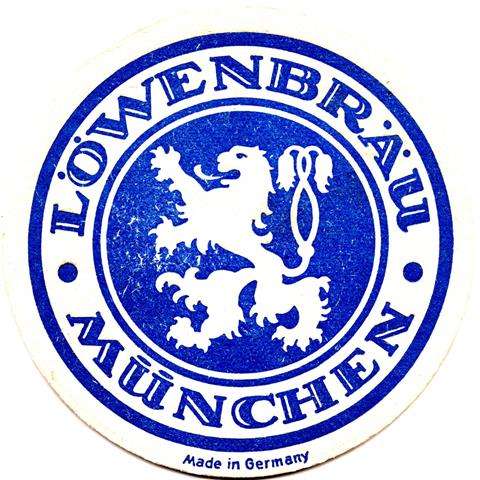 mnchen m-by lwen lwe wei 3a (rund215-u made in germany-rand schmaler-blau)